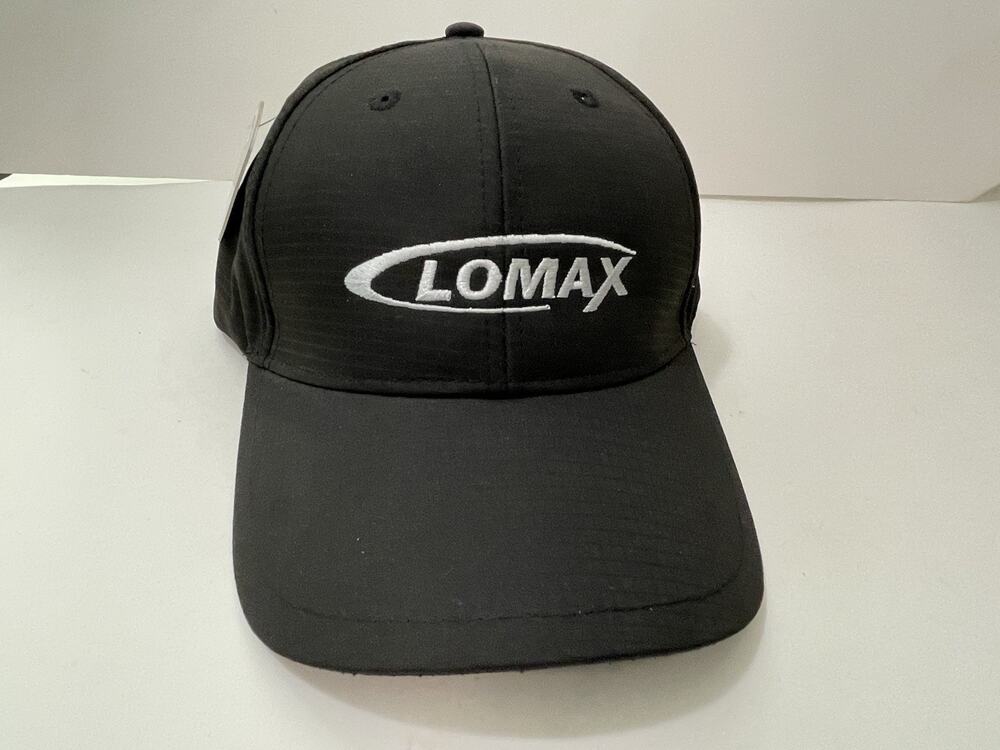 Cap America Golf Lomax Hat Black Adjustable Performance Baseball Cap NWT